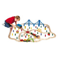 - Super Houten Treinset in Opbergbox - 100dlg.