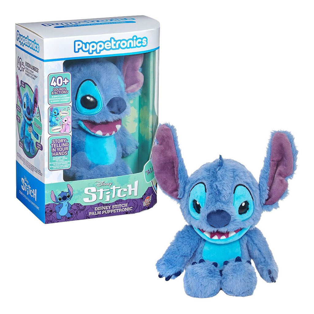 Disney - stitch palm puppetronic interactieve knuffel