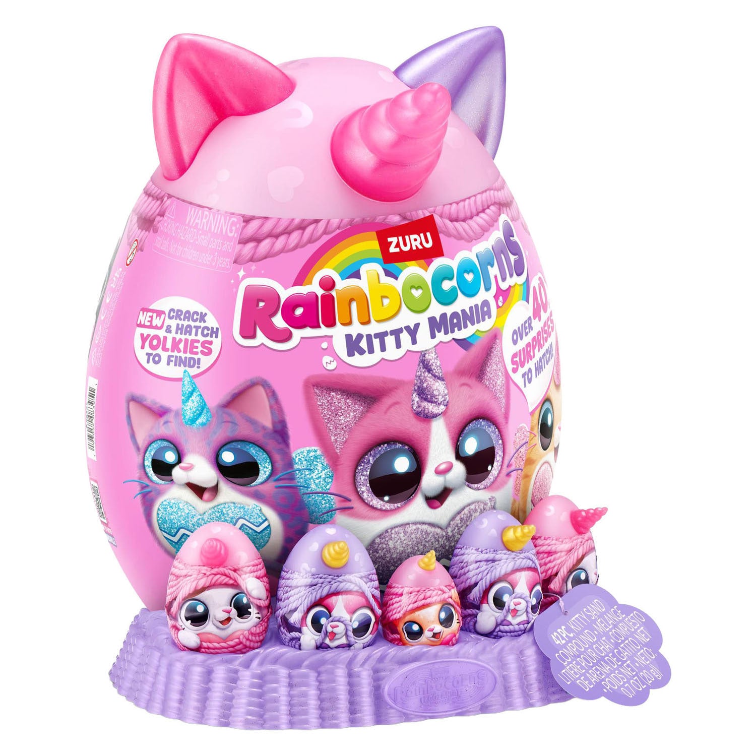ZURU - ZURU rainbocorns eggzania kitty mania verrassingsei