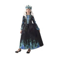 Kinderkostuum skeletkoningin zwart blauw - maat 128