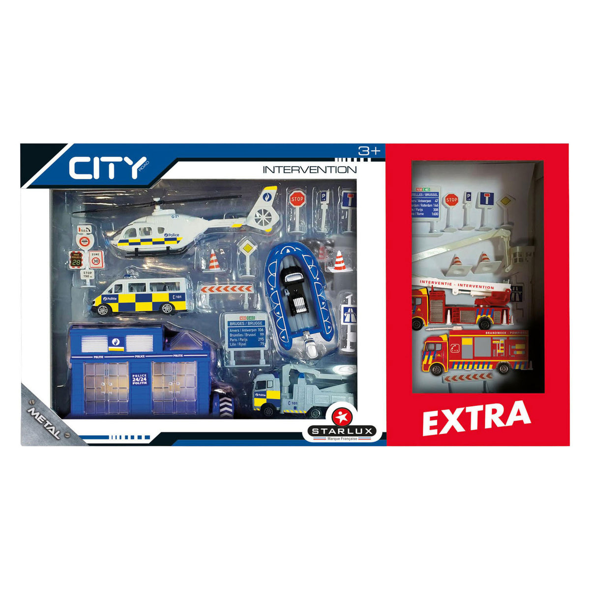 Belgische politie brandweer set