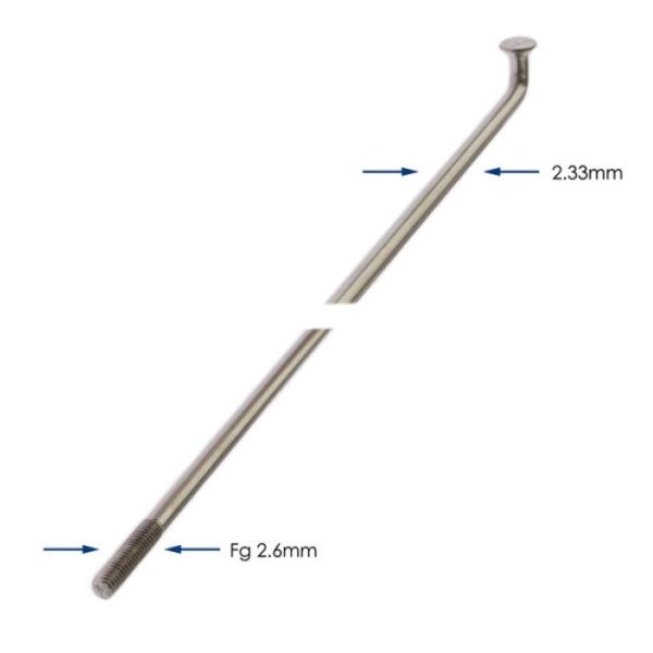 Buzaglo - Buzaglo Spaken 286-13 alpina raggi ø2.33mm fg 26 - rvs (144 stuks)