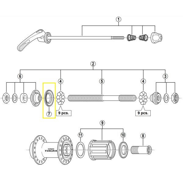Shimano stofkap links fh-4500
