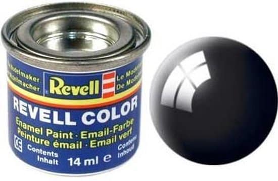 Revell - email verf # 07 - zwart glanzend