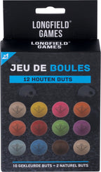 Engelhart - Engelhart Jeu de boules houten buts set – 24 stuks fluor & naturel – ø30 mm – pétanque – longfield
