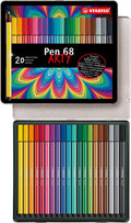 STABILO - STABILO pen 68 - viltstift - metalen doos met 20 stuks