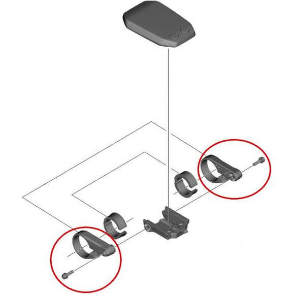 Shimano - display houder steun l+r steps sc-e6010