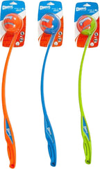 Chuckit! sport ball launcher - 66 cm - werpstok - ballenwerper - hondenspeelgoed - incl. tennisbal large - ø 7 cm - kunststof - assorti