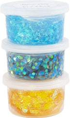 Creativ company sequin clay blauw groen - 6x60gr.