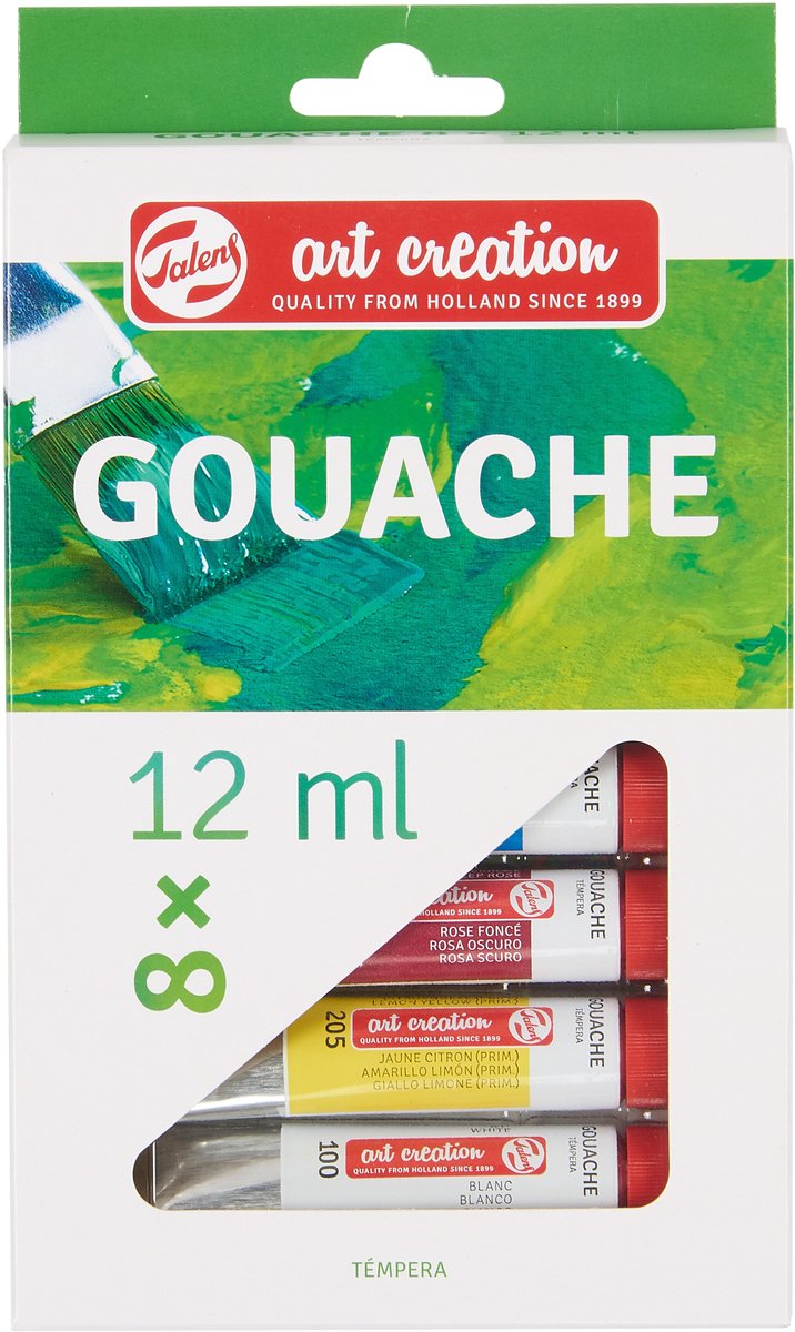 Talens art creation gouache set 8 x 12 ml