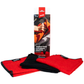 Cyclon schoonmaakdoek set twee kleuren - rood zwart