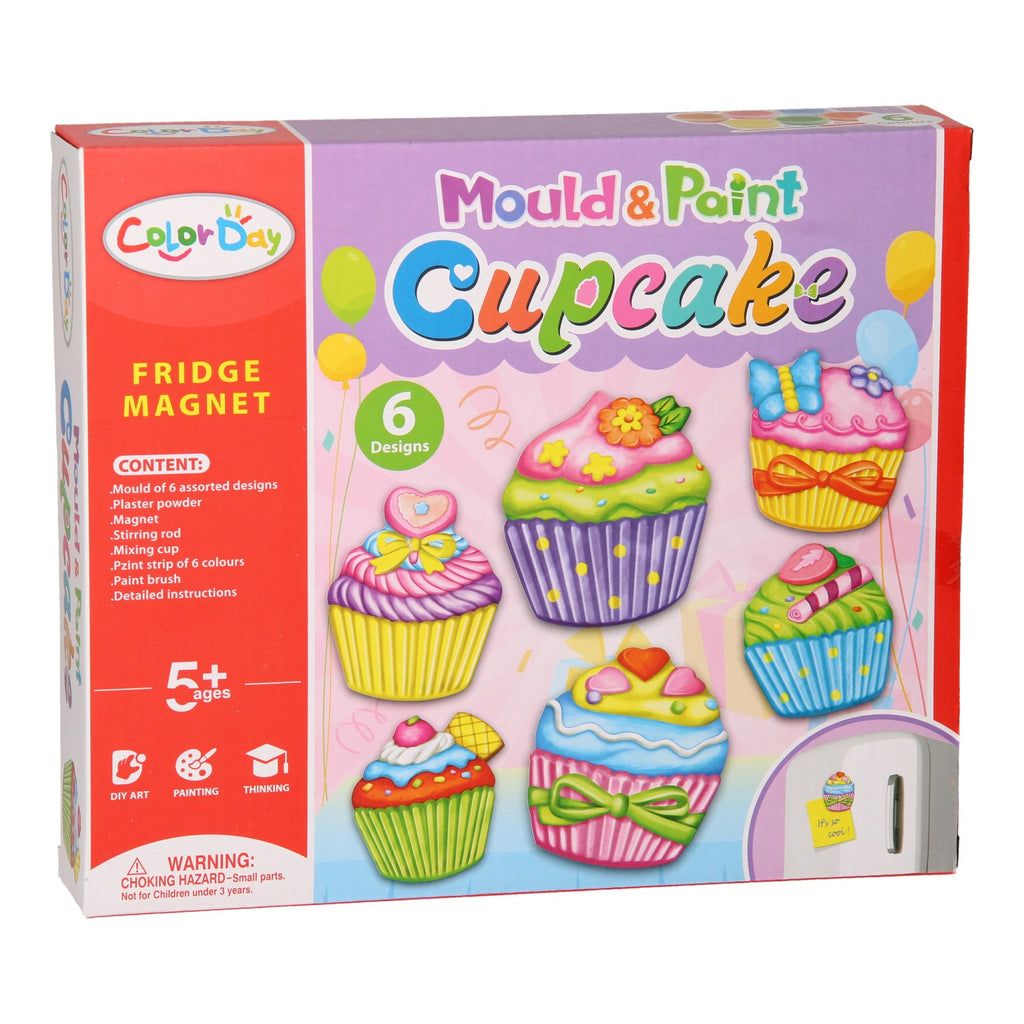 - Gips Gieten Magneten - Cupcakes