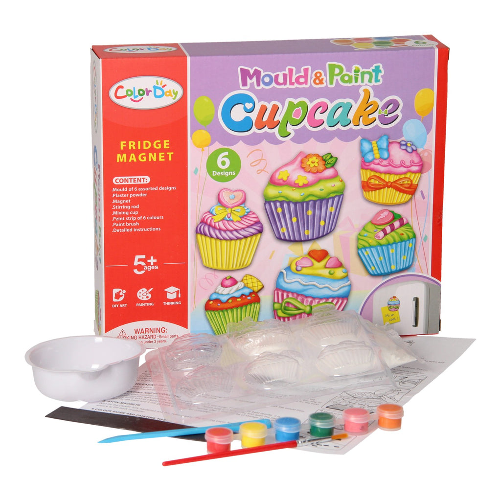 - Gips Gieten Magneten - Cupcakes