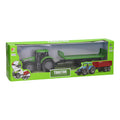 Tractor met platte kar 1:32