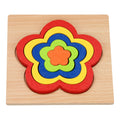 - Houten Vormenpuzzel - Bloem