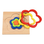 - Houten Vormenpuzzel - Bloem
