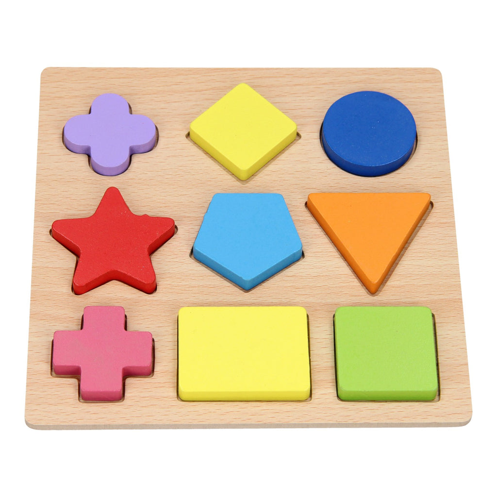 - Houten Vormenpuzzel 9st.