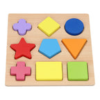 - Houten Vormenpuzzel 9st.