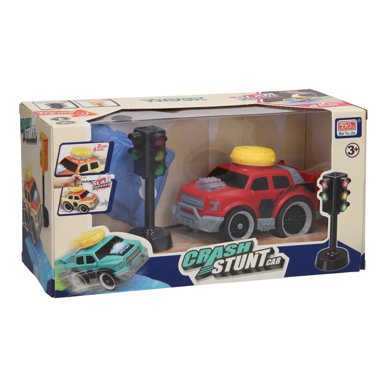 Crash stunt auto set - rood