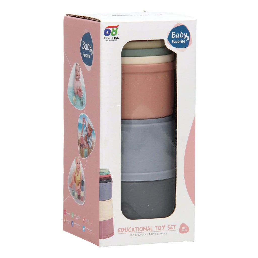 Lobbes - Lobbes Stapelbekers pastel 8dlg.