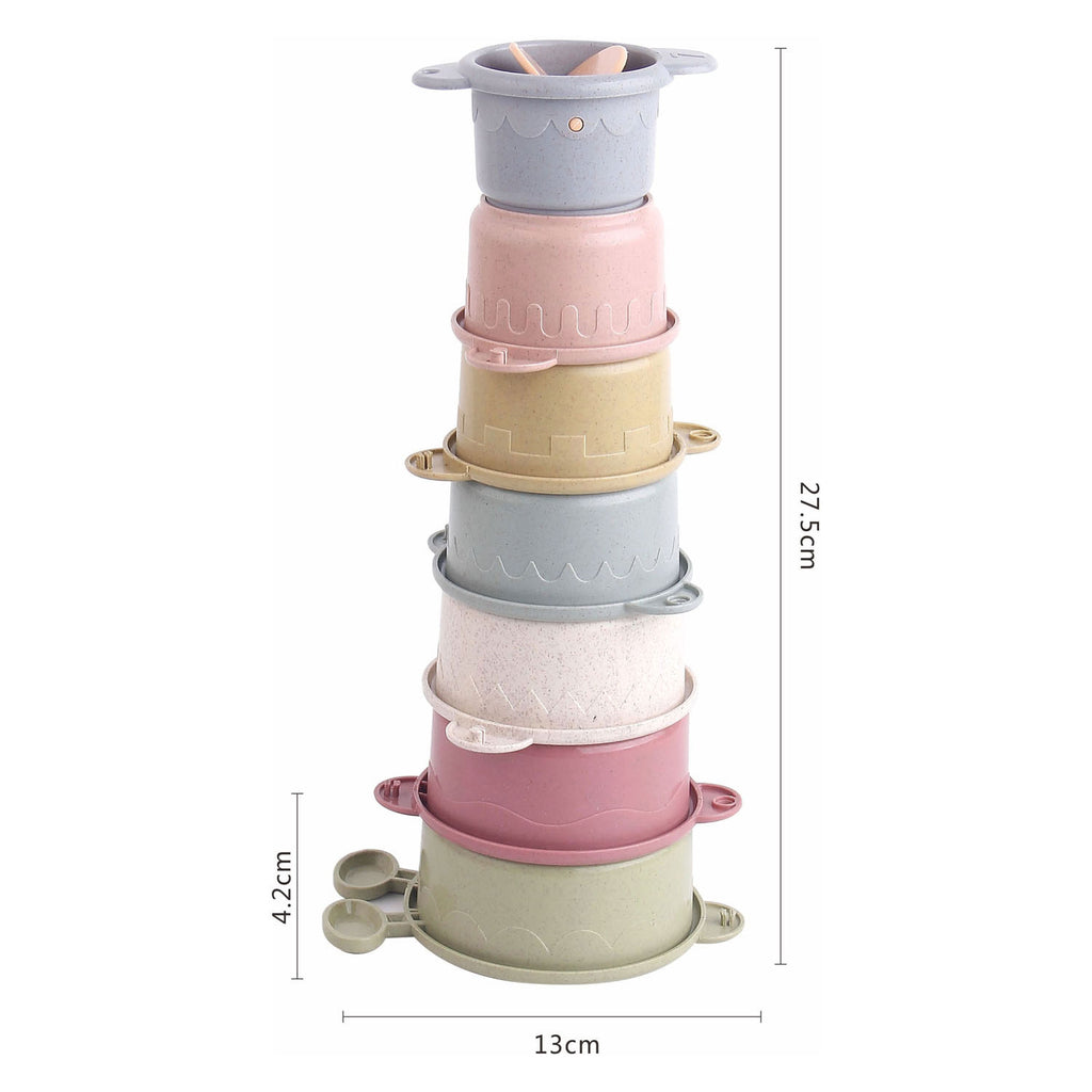 Lobbes - Lobbes Waterval badbekers pastel 8dlg.
