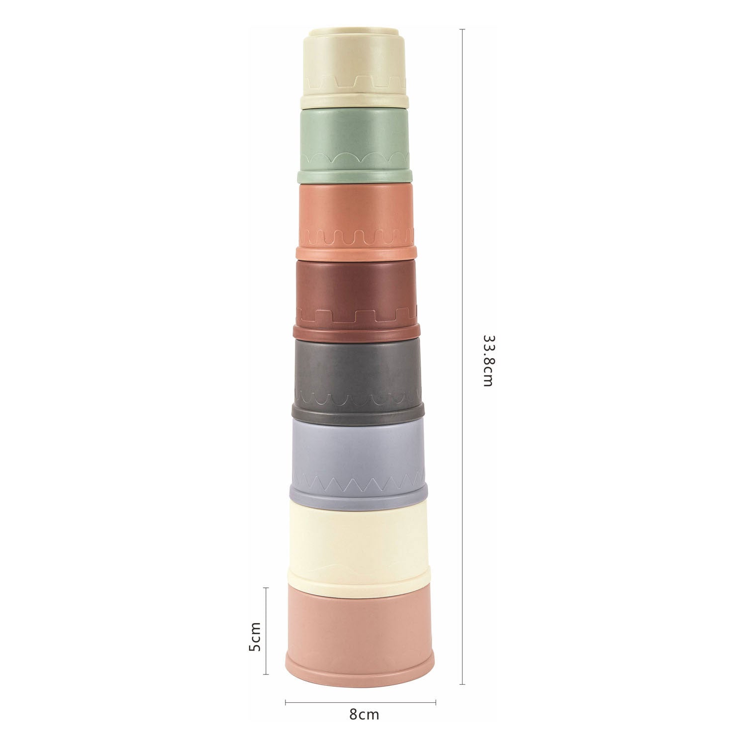 - Stapeltoren Pastel 8dlg.