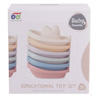 Badbootjes pastel, 6dlg.