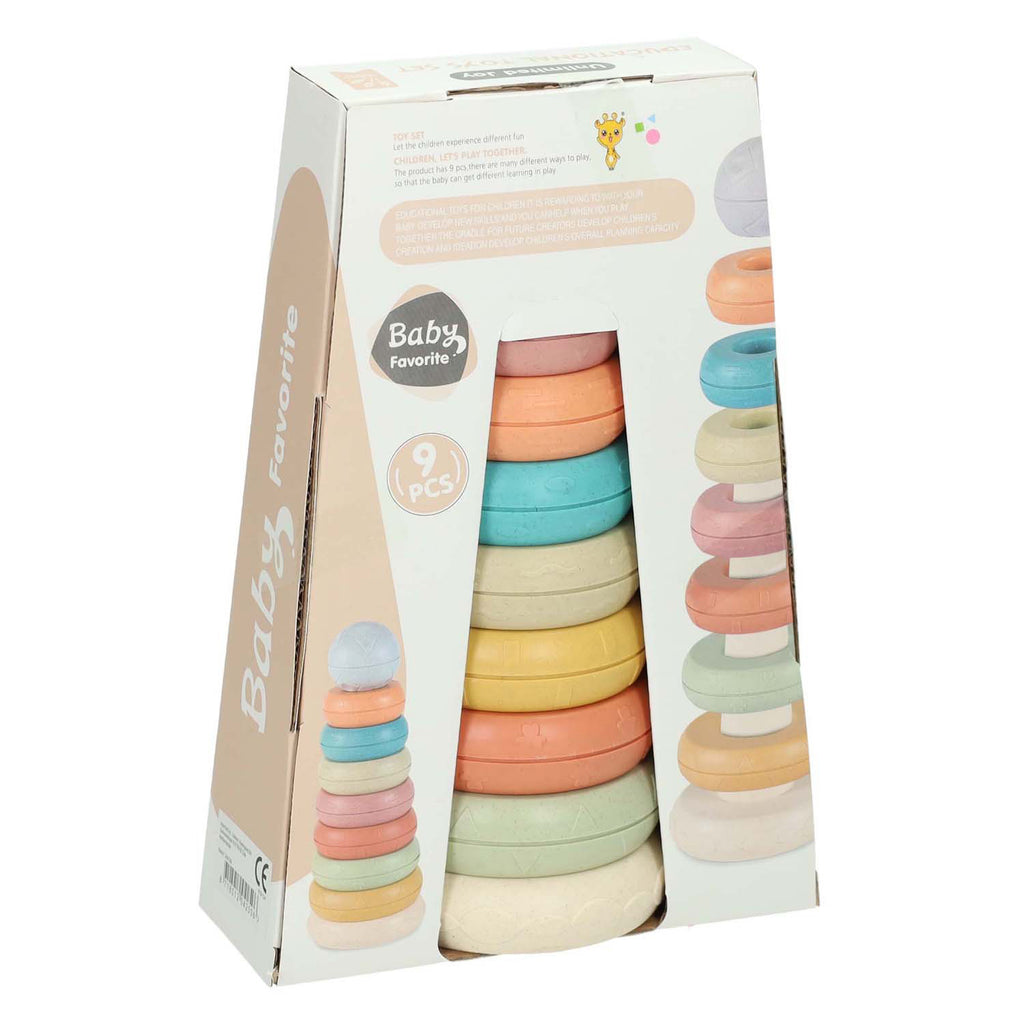 Lobbes speelgoed bv baby stapeltoren pastel