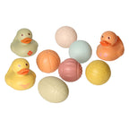 - Badspeelgoed Set Met Sensorische Badballen & Badeendjes Pastel