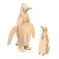 Houten bouwpakket pinguin familie