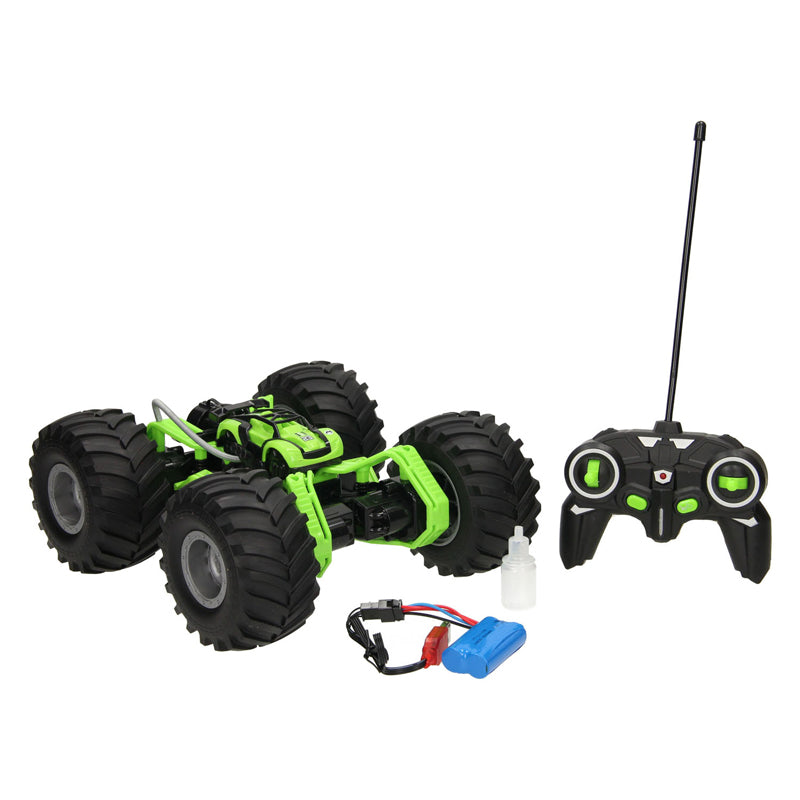 Rc - Rc race monstertruck met rookfunctie - groen