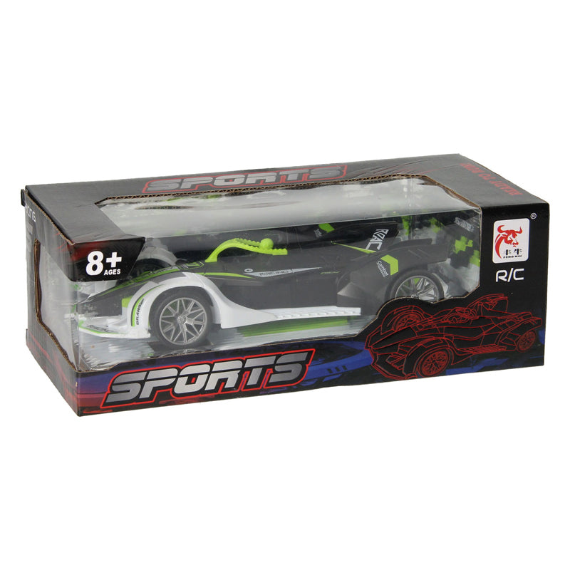 Rc - Rc racer groen/zwart bestuurbare auto