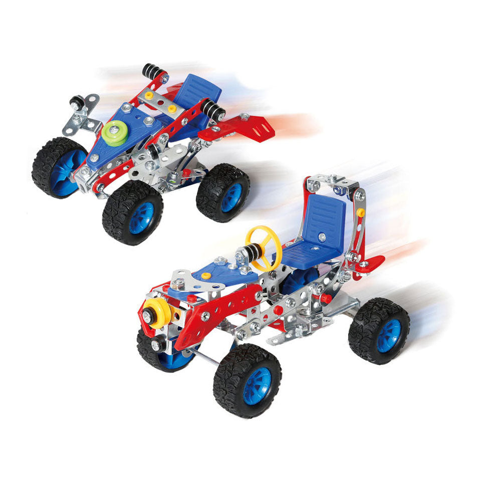 - Metalen Constructieset Voertuigen 2in1 Pull Back 171dlg.