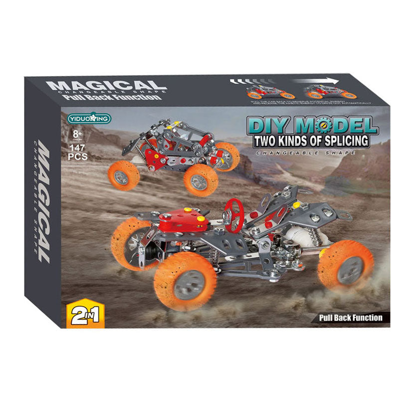- Metalen Constructieset 2in1 Pull Back 147dlg.