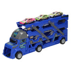 Lobbes - Lobbes Uitklapbare autotransporter met afschietfunctie - blauw