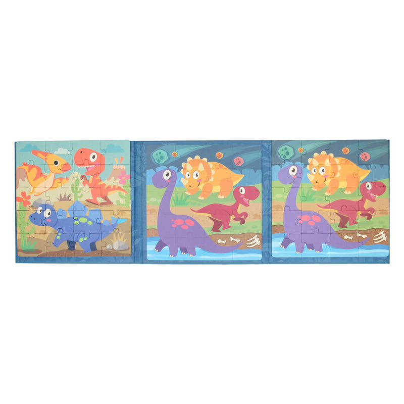 Magnetisch puzzelboek dino
