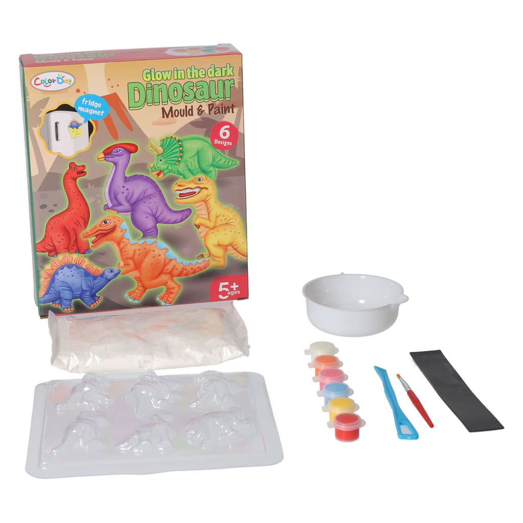 - Gieten & Schilderen Glow in the Dark Dino's