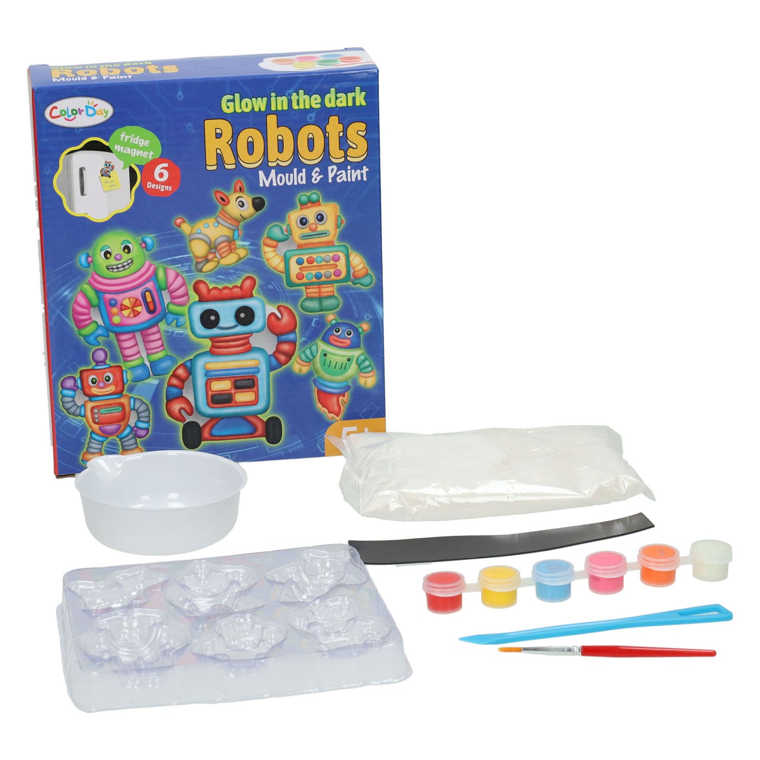 Lobbes - Lobbes Gieten & schilderen glow in the dark robots