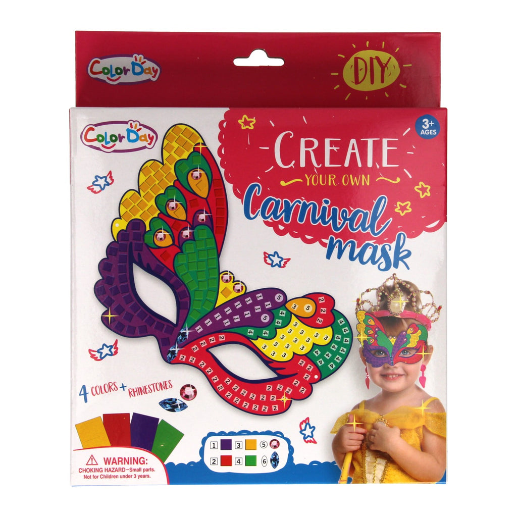 Masker versieren mozaïek