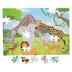 Vloerpuzzel wilde dieren, 100st.