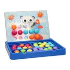 Lobbes Speelgoed- Lobbes Speelgoed insteekmozaïek buttons in koffer 60dlg.