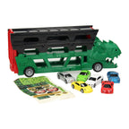 Lobbes Speelgoed- Lobbes SpeelgoedDino transporter met afschietfunctie 7dlg.