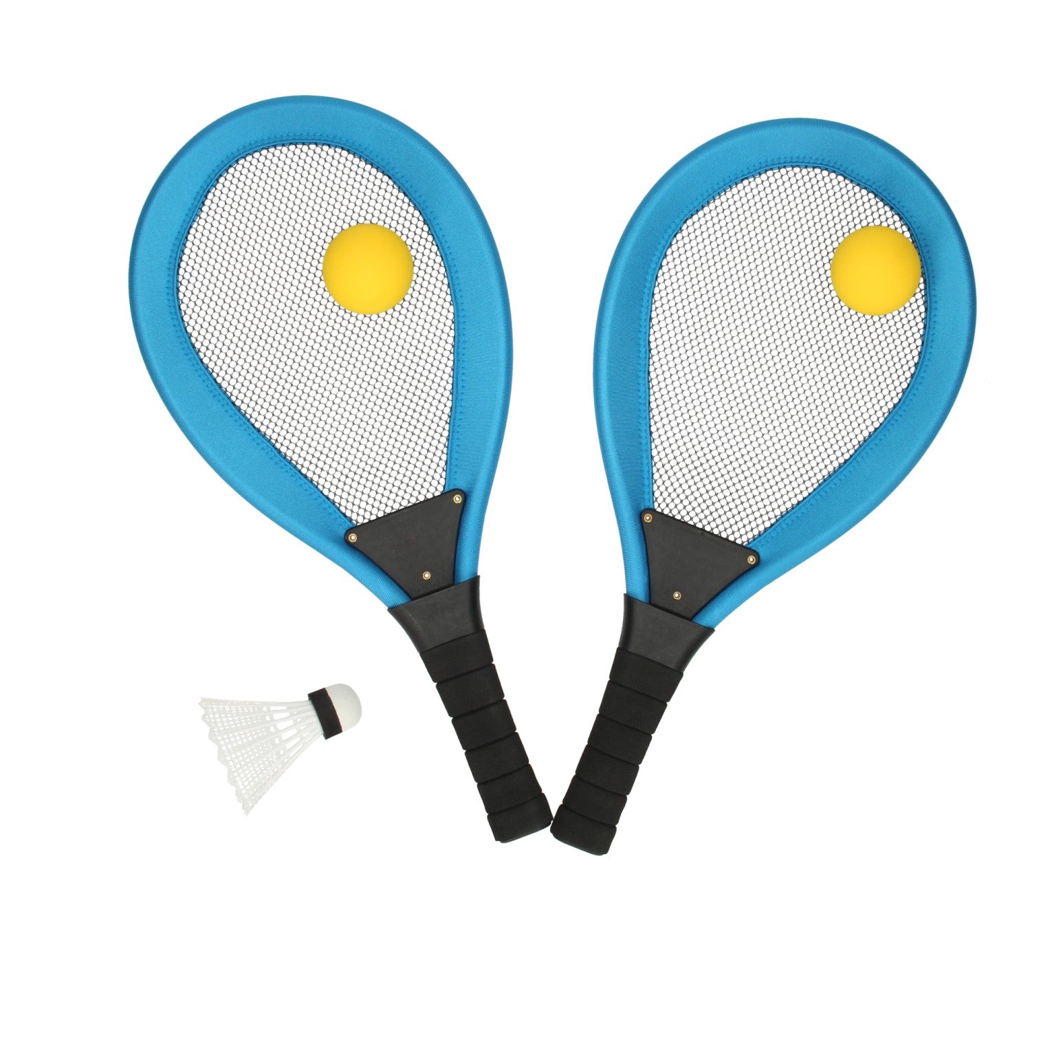 Lobbes speelgoed bv soft tennis en badmintonset speelgoed voor kinderen multi kleuren.