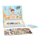 Magnetisch boek - outfits jongen, 59dlg.