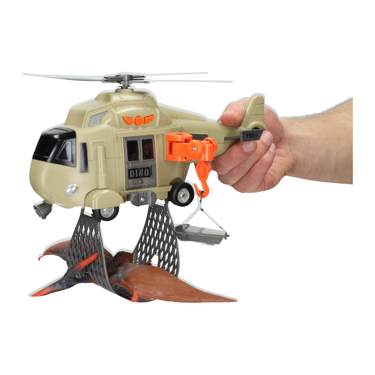 - Helicopter met Dinosaurus - incl. Licht en Geluid