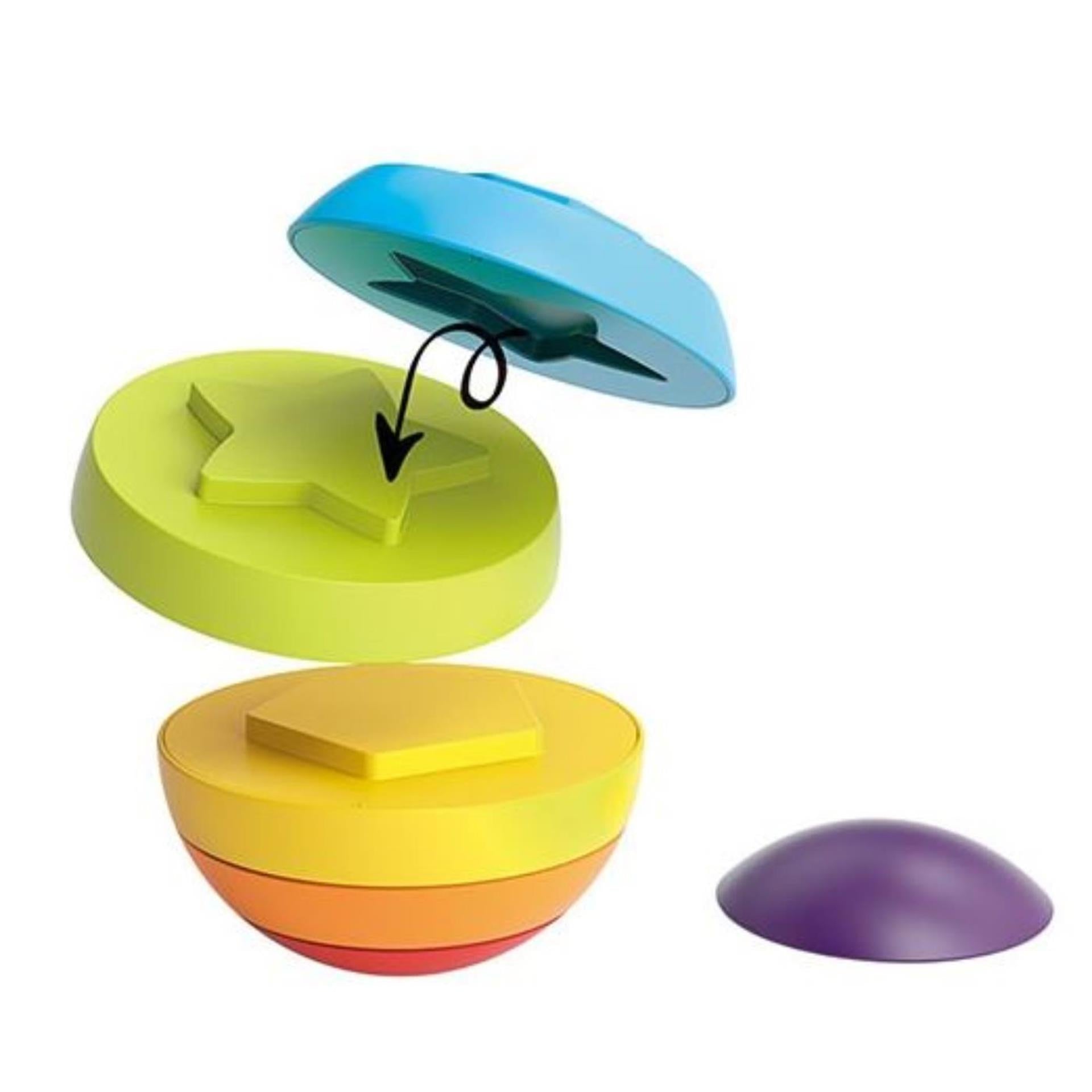 Toi-toys little stars stapeltoren puzzelbal 6-delig