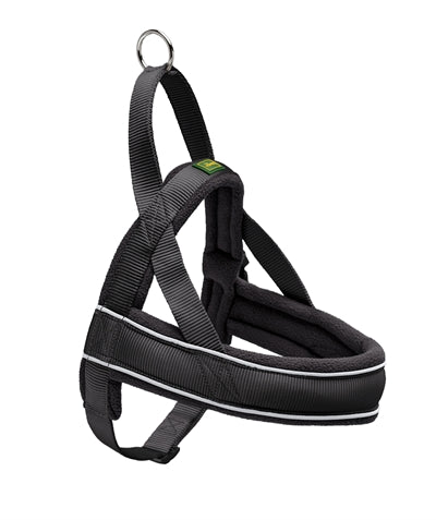 Hunter Harnais de course norvégien en nylon noir / noir
