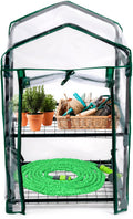 Kinzo broeikas kweekkas 45 x 50 x 80 cm - tuinkas met 2 verdiepingen - compacte broeikast voor planten en kweekbak - weerbestendig en transparant