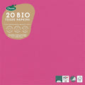 Duni servetten bio 3-laags 33 x 33 cm papier fuchsia 20 stuks