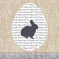Duni servetten bunny 33x33cm